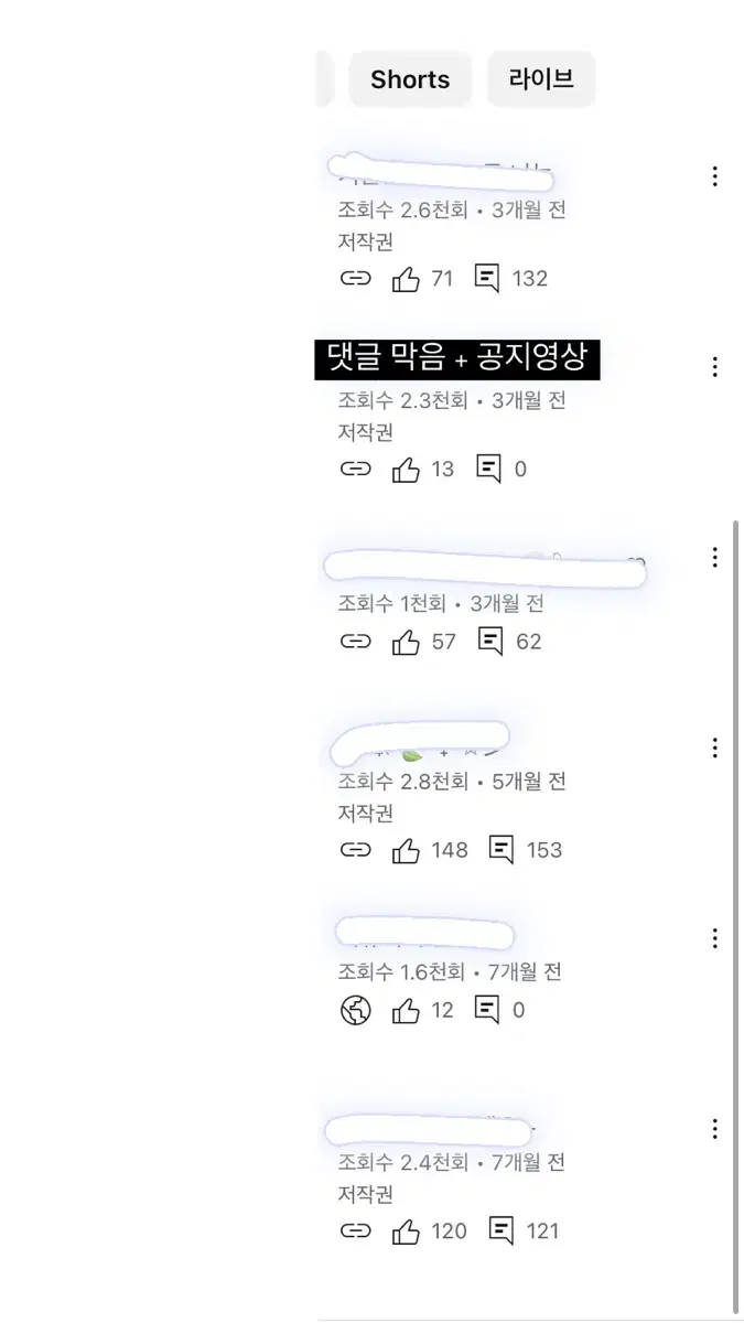 조회수 잘 나오는 305명 유튜브 계정